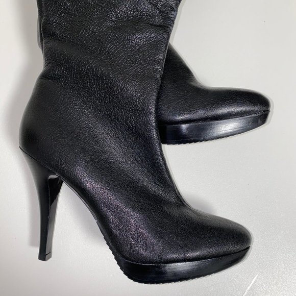 MICHAEL KORS Leather Heeled Boots NEW! - Picture 7 of 8